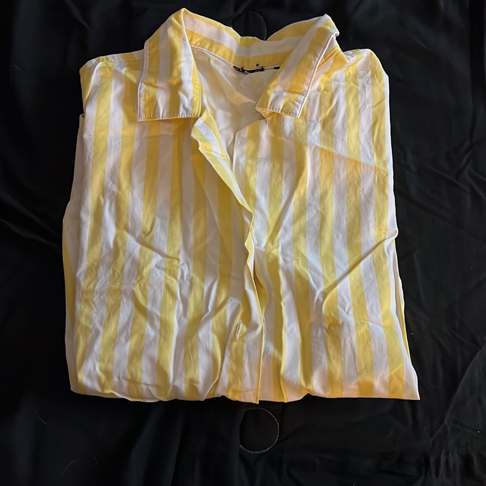 🌻 YELLOW & WHITE Dress Up Shirt 🌻